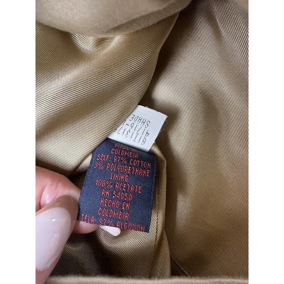Vtg Ralph Ralph Lauren Tan Khaki Equestrian Jacket Blazer Large Women’s Office - Picture 4 of 4